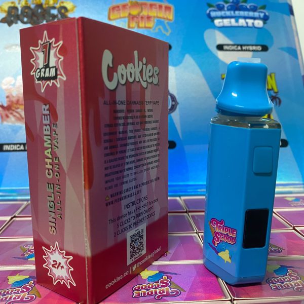 Premium Cookies Disposable Vape Pen – 1g Empty Device with Smart LCD Display - Image 3
